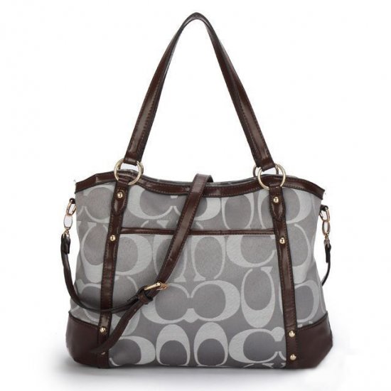 coach tote grey